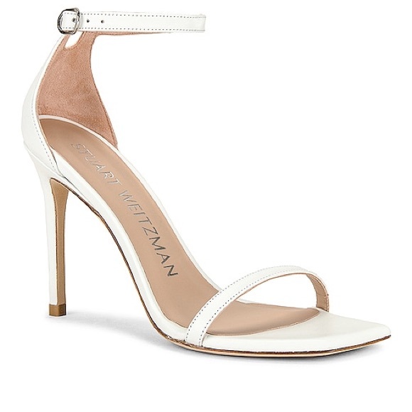 Stuart Weitzman Shoes - STUART WEITZMAN
Nudistcurve 100 Ankle Strap High Heel Sandals - White
Size 7.5